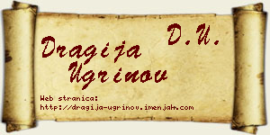 Dragija Ugrinov vizit kartica